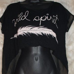 Wild Spirit Black Shirt BY ARAN"S DEN USED